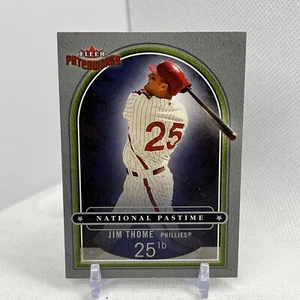 2004 Fleer Patchworks National Pastime /250 Jim Thome #5NP HOF - Picture 1 of 6