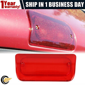 High 3rd Brake Light Lens Red Fit For 94-04 Chevy S10 GMC Sonoma Reg Or Crew Cab