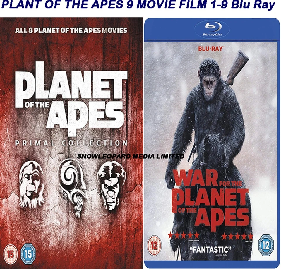 PLANT OF THE APES 9 MOVIE FILM 1-9 Blu Ray Collection Brand New UK Release R2 - Image 1 of 1