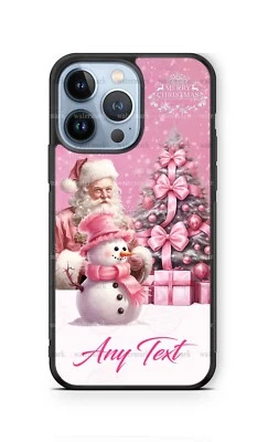 Funda Personalizada Rosa Navidad Papá Noel Personalizada para iPhone Samsung Foto 1 de 4
