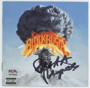 Busta Rhymes Blockbusta CD y libro de portada de CD autografiado firmado PSA/DNA automático - Imagen 1 de 4