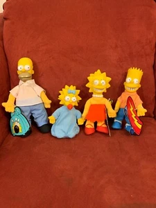 Lot Of 4 Vintage Simpsons Burger King 7” To 12”” Tall - Picture 1 of 12