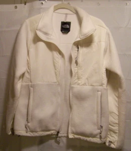 The North Face White Nylon Fleece Jacket Size M - Picture 1 of 9