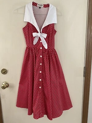 Bettie Page Jive Vestido de Baile para Mujer Informal Midi con Bolsillos Talla XS Foto 1 de 4