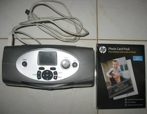 HP Photosmart 230 Inkjet Printer Portable Photo Printer WOB Q3000A & CARD PACK - Picture 1 of 5