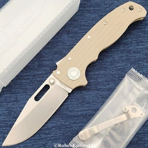 Demko AD20.5 Shark Lock CPM-S35VN Clip Point Blade Coyote Tan G10 Handles - Picture 1 of 4