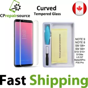 Protection écran en verre trempé gel liquide UV 3D incurvé 9H **couvre rayures** - Photo 1 sur 2