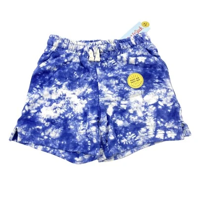 Cat & Jack Girls Size S Shorts Pockets Tie Dye Blue - Image 1 of 4