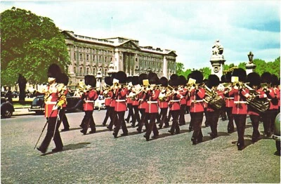 London England Guards Band Near Buckingham Palace Band of Guards Postcard - Image 1 of 2