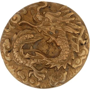 Brass Dragon Handmade Gothic Biker Wicca Fantasy Hippie Goth 70 Vtg Belt Buckle - Picture 1 of 5