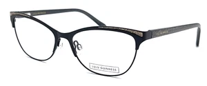 LULU GUINNESS - L788 BLK 51/15/135 - BLACK / GOLD - NEW Authentic EYEGLASSES - Picture 1 of 2