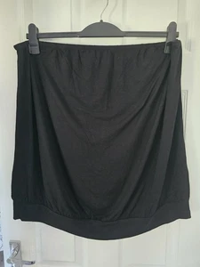 Ladies Black Plus Size Stretchy Strapless/ Bandeau Style Top Size 22 Very - Picture 1 of 2