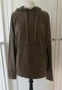 Sweaty Betty Beige Brown Relaxed Fit Hoodie Hooded Sweatshirt Top Large UK 14 - Picture 1 of 6