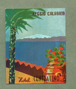 RAR Hotel Gepäck Etikett ITALIEN Centralino Reggio Calabria #778 - Bild 1 von 1