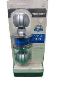 Tru-Bolt Bed & Bath Black Oval Shape Door Knob New  - Picture 1 of 4