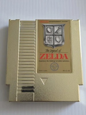 The Legend of Zelda (Nintendo NES) Gold Cartridge Tested Working - Image 1 of 4