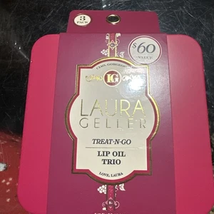 Laura Geller Treat-N-Go Lippenöl Trio je 3,8 ml volle Größe Limited Edition Neu im Karton - Bild 1 von 4
