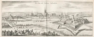 Berlín Spandau vista general vista grabado en cobre Merian 1650 - Imagen 1 de 1