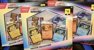 Pokemon TCG Prismatic Evolutions Poster Sammlung 3 Stück Neu in OVP Factor Sealed - Bild 1 von 1