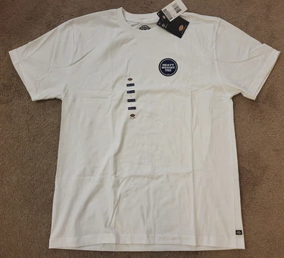 Camiseta Dickies Heavyweight Crew para hombre blanca talla grande NUEVA Foto 1 de 3