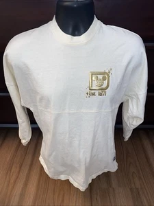 Disney Parks WDW Gold Cream Pixie Dust Castle Spirit Jersey Pullover Adult XS - Picture 1 of 7