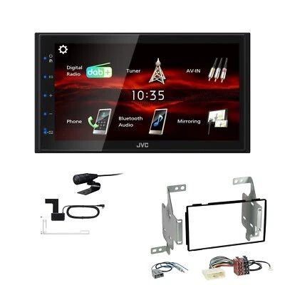 JVC Bluetooth 2DIN DAB+ Autoradio für Nissan Juke 2010-2014 in schwarz - Bild 1 von 4
