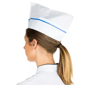 USA SELLER 5 SODA JERK'S HATS PAPER BLUE STRIPE FREE SHIPPING USA ONLY - Picture 1 of 1