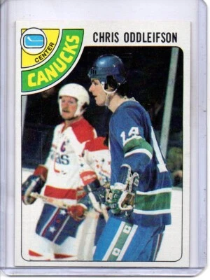 1978-79 TOPPS #183 CHRIS ODDLEIFSON VANCOUVER CANUCKS - Image 1 of 2