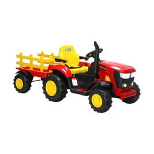Mazam XL Kids Ride On Tractor 12V with Trailer Remote Red - Picture 1 of 7