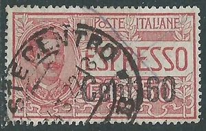 1922 REGNO ESPRESSO USATO SOPRASTAMPATO 60 SU 50 CENT - RF9-8 - Picture 1 of 1