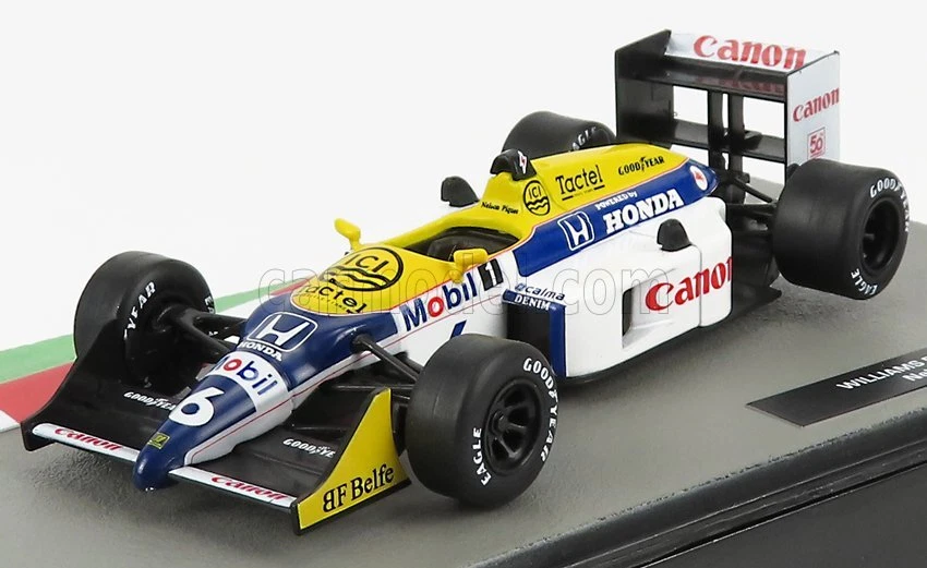 MODELLINO AUTO STATICO WILLIAMS F1 HONDA FW11B N.6 PIQUET 1987 SCALA 1/43 - Immagine 1 di 3