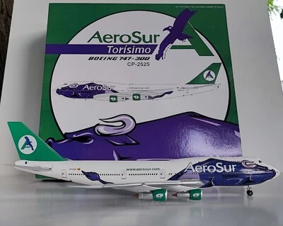 Aviación 200 AEROSUR Boeing 747-300. Reg: CP-2525. Artículo # AV2743003. "Torisimo" Foto 1 de 4