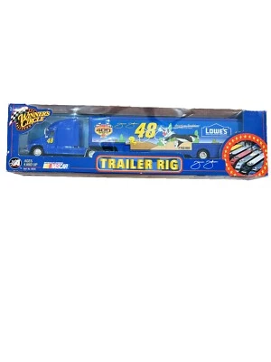 Winners Circle NASCAR Trailer Rig #48 Jimmie Johnson Sylvester & Tweety Blue  - Image 1 of 3