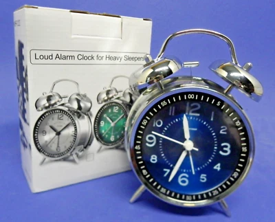 Peakeep Loud Alarm Clock for Heavy Sleepers Adults, Metal 4 Inches Twin Bell - Image 1 of 4