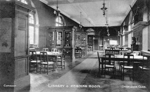 Library Reading Room Union Jack Club London unused old pc - Picture 1 of 1