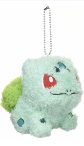 Fluffy Bulbasaur Pokemon Sekiguchi Mokomoko Plush Keychain 5 Inches - Picture 1 of 2