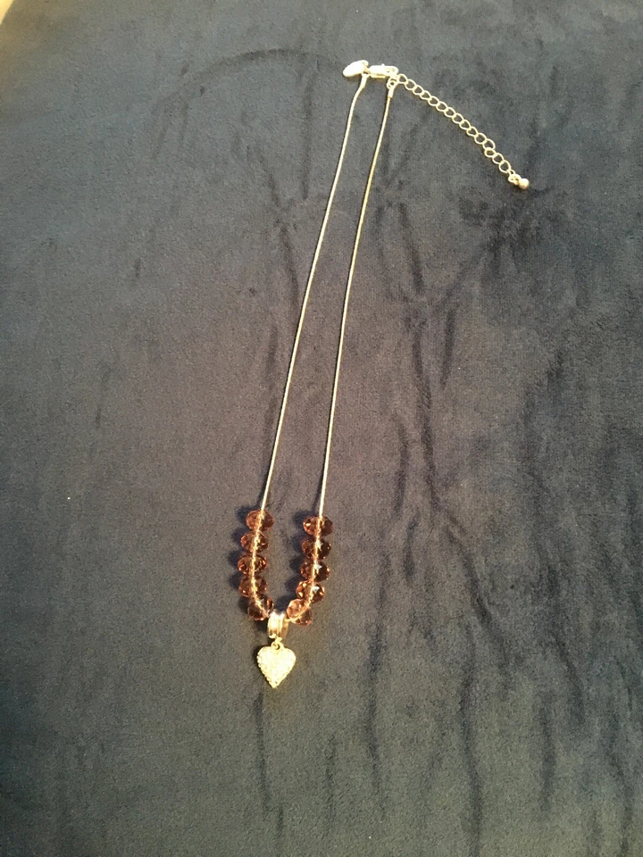 Pingente de coração com colar e brincos - marca Next - Imagem 1 de 4