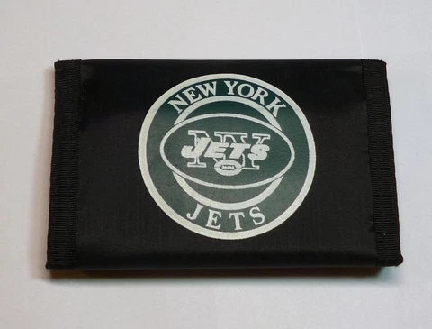 New York Jets Trifold Nylon Wallet Cover
