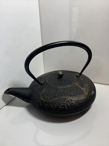 Tetera de hierro fundido pesado vintage asiática Teavana hecha en Japón diseño de dragón resucitado - Imagen 1 de 7