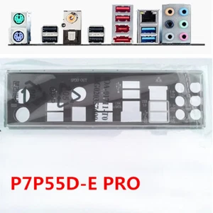 IO I/O Shield Original For Asus P7P55D-E PRO Rear Baffle Backplate Motherboard - Photo 1/4