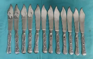 509. Coltelli da pesce sterling Tiffany & Co. Vine Melograno senza mono. Prezzo per uno - Foto 1 di 5