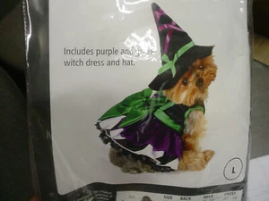 Anit Accessories Scary Witch Dog Costume ~ Large ~ Halloween - Picture 1 of 2
