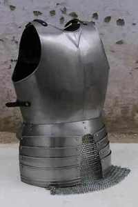 Disfraz de cosplay de Larp con borlas armadura pechuga gótica medieval - Imagen 1 de 4