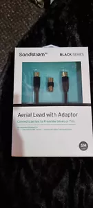 SANDSTROM AV - Black Series Aerial Cable & Adapter - 5 m - Picture 1 of 4