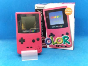 NINTENDO Game Boy Color CGB-001 RED Console Handheld System Retro Gaming Classic - Picture 1 of 14