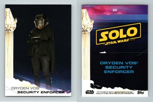 Dryden Vos' #33 Solo : A Star Wars Story 2018 Topps Trading Card