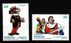 SERIE 2 SELLOS ESPAÑA MNH 1995 Cómics. CARPANTA - CAPITAN TRUENO - Imagen 1 de 1