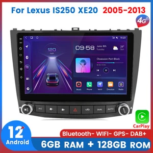 6+128GB Carplay For Lexus IS250 2005-2013 Android Car Radio Stereo GPS NAVI WIFI - Picture 1 of 13