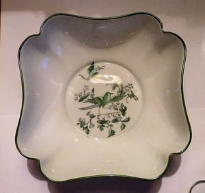 Ceramic BOWL LIMOGES France Vignaud Mark Birds & Flowers Pattern 1970s - Picture 1 of 3