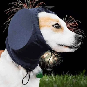 Dog Calming Hoodie Noise Reduction Earmuffs for Thunderstorms Fireworks - Picture 1 of 9